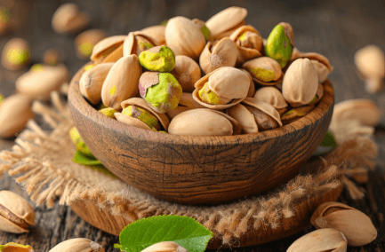 Premium Iranian pistachios with vibrant color and rich taste